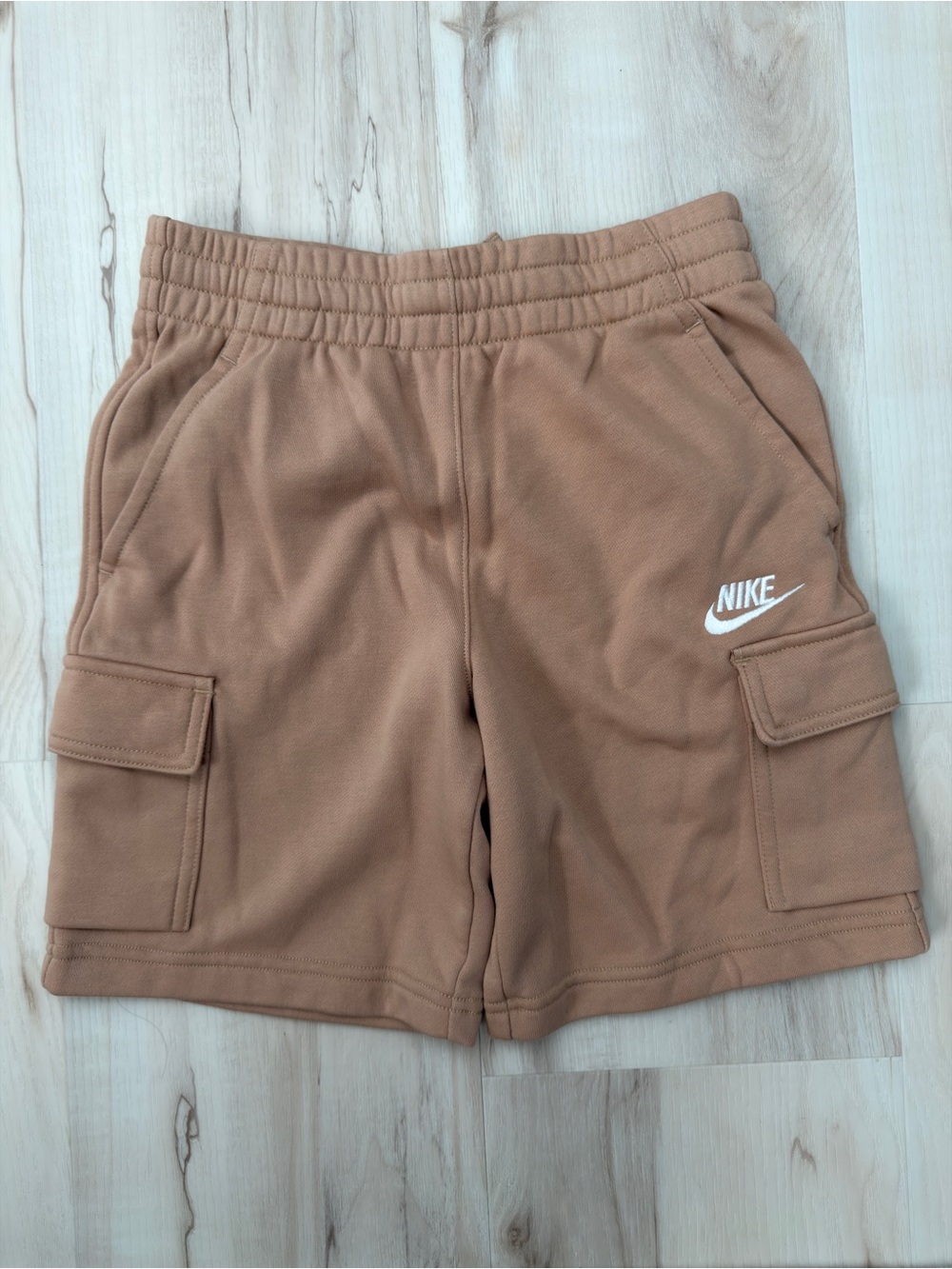 Nike Kids Tan Cargo Fleece Shorts